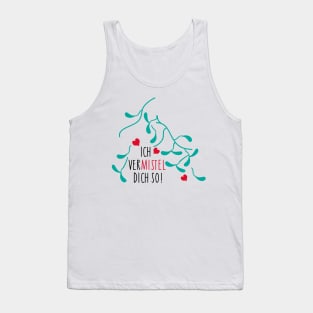 Mistletoe love for couples Tank Top